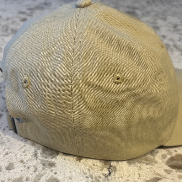 Patagonia Worn Wear Khaki Logo Cap Adjustable 100% Organic Cotton - Picture 7 of 13